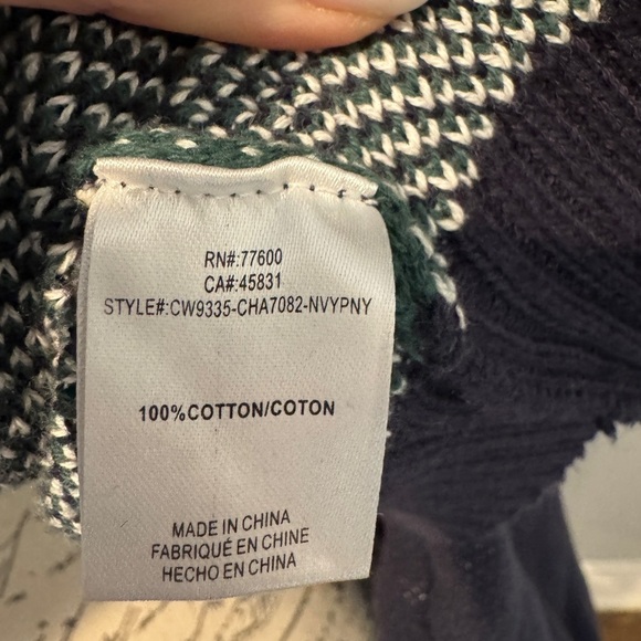 Chaser Love Sweater in Navy Peony Apres Ski Sz M - Picture 7 of 8